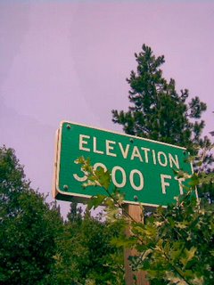 Elevation 3000 Feet!