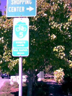 Bike Trail Sign in Novato