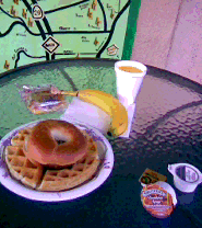 Complimentary breakfast in Napa Valley, CA